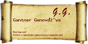 Gantner Genovéva névjegykártya
